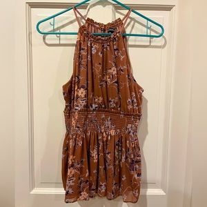 Express women’s S tank top with floral pattern